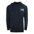 Cavalli Class Floral Bold Logo Navy Blue Zip Up Hoodie L